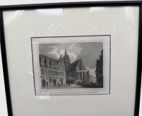 Auktion 374<br>Stahlstich "Hannover" um 1870, ger/Glas, RG 30x26,5 cm