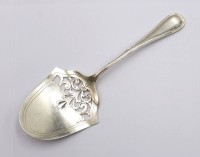 Auktion 374<br>Heber, Silber gepr&uuml;ft, undeutl. Punze, &auml;lter, ca. 72,9gr., L-20cm
