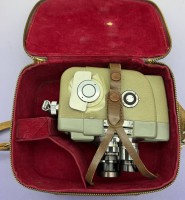 Auktion 374<br>mechan. Filmkamera "Seconic" in orig. Tasche