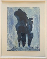 Auktion 374 / Los 4039 <br>Anne-Gret Winkler, 1997 (1944 - 2018), ohne Titel, Aquarell, ger/Glas, RG 54x43 cm