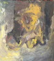 Auktion 374<br>anonym, modernes Portrait, &Ouml;l/Malfaser, 58x53 cm