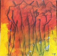 Auktion 374<br>Anne-Gret Winkler, 1997 (1944 - 2018,) ohne Titel, &Ouml;l/Leinen, 60x60 cm