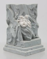 Auktion 375<br>Vase mit Putogesicht, Blaumarke und Nummern, ca. H-11cm
