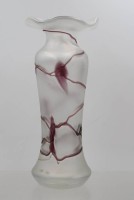 Auktion 375<br>Kunstglasvase, wohl Poschinger, ca. H-26cm
