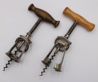 Auktion 375<br>2x &auml;ltere Korkenzieher, ca. L-14cm
