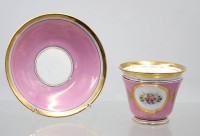 Auktion 375<br>Tasse mit U.T., 19. Jhd., Carl Tielsch, ca. H-7,5cm