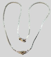 Auktion 375 / Los 1040 <br>Vintage Collier, Silber-835- mit Safiren, L-42 cm, 6,65 gr.