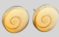 Auktion 375<br>Paar Silber Ohrstecker mit Shiva Eyes, D-1,3 cm, 3,79 gr.