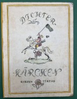 Auktion 375<br>Dichterm&auml;rchen. Dehmel, Isemann, Strindberg, Wilde, Tolstoi. Illustriert von Erwin Tintner., Rikola Verlag, 1921, Mit 73 Seiten, 4 n.n. Bl&auml;tter ( Verlagsanzeigen ). Mit 6 farbigen Tafeln,  26,5x20,5 cm, Vorsatzblatt beschnitten, ansonsten gut