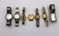 Auktion 375 / Los 2006 <br>7x div. Damen-Armbanduhren, meist Handaufzug, Werke nicht gepr&uuml;ft, Tragespuren