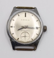 Auktion 375<br>Vintage-Armbanduhr, Kienzle, Handaufzug, ohne Band, Werk l&auml;uft, D-3cm