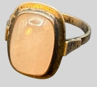 Auktion 375<br>Silberring-800- mit Rosenquartz, RG 51, 3 gr.