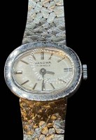 Auktion 375<br>mechan. DAU "Hanowa" 17 Jewels, Werk l&auml;uft, Swiss Made
