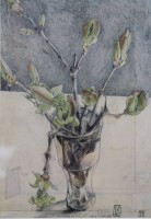 Auktion 375<br>Kunstdruck, Horst Jansen, ger. /Glas, RG 41 x 31cm