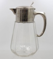 Auktion 375<br>sogen. Kalte Ente, WMF Straussenmarke, Gravur  Fliegerstammtisch Iserlohn 20. Oktober 1930, ca. H-33cm