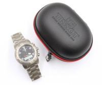 Auktion 375 / Los 2033 <br>Herren-Armbanduhr,  Tissot T-Touch Multifunktionsuhr, Titan, Werk nicht gepr&uuml;ft, Etui anbei, D-3cm