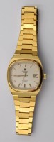 Auktion 375<br>vintage Tissot Seastar Quarz-Armbanduhr in Goldoptik, Werk l&auml;uft, gute getragene Erhaltung, ca. 2,8 x 3cm