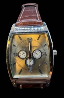 Auktion 375<br>Daniel Hechter Quartz Herren-Armbanduhr mit Lederband, guter Zustand