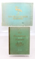 Auktion 375<br>2x div. Sammelalben, Thema V&ouml;gel, &auml;lter, wohl kompl., Altersspuren