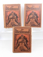 Auktion 375<br>Der Weltbrand. Illustrierte Geschichte aus gro&szlig;er Zeit, Verlag von J. J. Weber in Leipzig um 1919/1920, 1. bis 3. Band, Alters-u. Gebrauchsspuren, einige Seiten lose, Vollst&auml;ndigkeit nicht gepr.