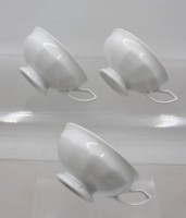 Auktion 375<br>3x Teetassen,  Form &bdquo;Maria&ldquo; von Rosenthal, ca. H-5,8cm