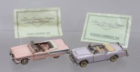 Auktion 375<br>zwei Franklin Mint  Modelle, 1:43, Sammlerserie &bdquo;The Classic Cars of the Fifties&ldquo;