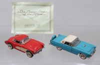 Auktion 375<br>2x Druckguss-Modellautos aus der Serie &bdquo;The Classic Cars of the Fifties&ldquo; von Franklin Mint, 1:43