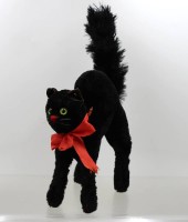 Auktion 375<br>Vintage Steiff Buckelkater, nur Knopf, 50er Jahre, ca. H-33cm