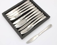 Auktion 375<br>Fr&uuml;hst&uuml;cksmesser, Edelstahl, Kuppels, L-16cm