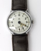 Auktion 375<br>vintage Armbanduhr, Thiel, Handaufzug, Werk l&auml;uft, ca. D-3cm
