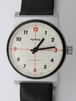 Auktion 375<br>Vintage-Armbanduhr, Ruhla, Handaufzug, Werk l&auml;uft, D-3,3cm