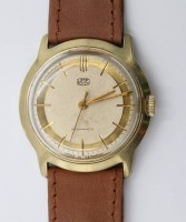 Auktion 375<br>Vintage-Armbanduhr, Ruhla, Handaufzug, Werk l&auml;uft, D-3,5cm, Tragespuren