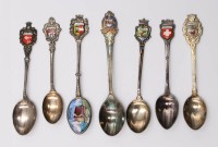 Auktion 375<br>7x div. Andenkenl&ouml;ffel, versilbert, ca. L-10cm