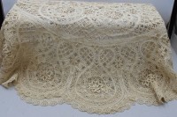 Auktion 375 / Los 13026 <br>Kl&ouml;ppeldecke, wohl Erzgebirge, ca. D-140cm
