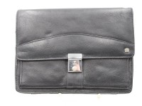 Auktion 375<br>Herren-Tasche, KH gemarkt, Leder, ca. 23 x 17cm