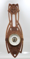 Auktion 375<br>Wandbarometer, Jugendstil, J.Luttmer, Buxthehude, L_50cm B-16cm