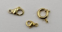 Auktion 375<br>3x div. Karabiner-Schlie&szlig;en, je 8 Karat Gold, zus. 1,4gr.