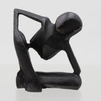 Auktion 375<br>abstrakte Deko-Figur, Kunstharz, ca. H-9,5cm