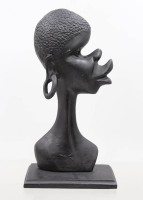 Auktion 375<br>afrikanische B&uuml;ste, Kunstharz, neuzeitl., 25,5cm