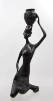 Auktion 375<br>stilisierte Skulptur im afrikanischen Stil, Kunstharz, ca.H-31cm