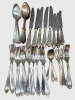 Auktion 375<br>versilbertes Besteck "WMF" 39 Teile, ca. 2,4 kg