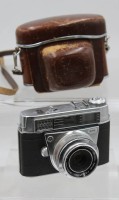 Auktion 375<br>analoge Kodak Retina Sucherkamera, in Bereitschaftstasche, Funktion nicht gepr&uuml;ft