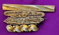 Auktion 375<br>5x div. Silbernadeln, 4 bis 8 cm, zus. 17,5 gr.