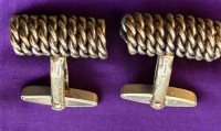Auktion 375<br>Paar massive Silber-925- Manchettenkn&ouml;pfe, anbei 3 einzelne Silber-Manchettenkn&ouml;pfe, 26,27 gr.