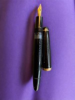 Auktion 375<br>vintage Kolbenf&uuml;ller "Mont Blanc" 3-42 G, mit Goldfeder-585-, Gebrauchsspuren