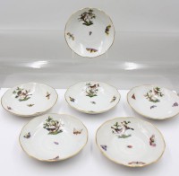 Auktion 375<br>6x Untertassen, Herend, Dekor Rothschild, ca. D-11,5cm