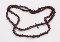 Auktion 375<br>Halskette, Granat, endlos
