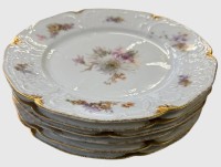 Auktion 375<br>6 gr.  Speiseteller "Rosenthal" Sanssousi"z6h, D-25 cm