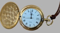 Auktion 375<br>Junghans Sprungdeckel Taschenuhr, Quartzwerk l&auml;uft, Double, D-4 cm