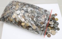 Auktion 376<br>9,7kg. Umlaufm&uuml;nzen, Alle Welt, div. Epochen